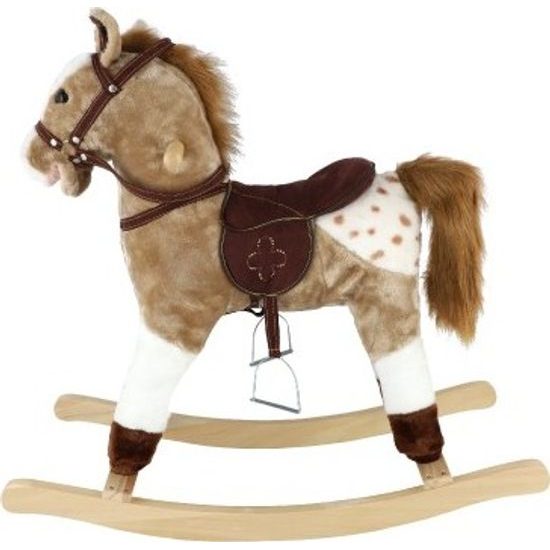 Houpací Kůň - světle hnědý - na baterie