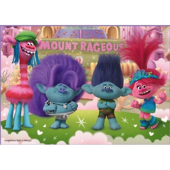 TREFL Puzzle Trollové Barevné dobrodružství 4v1