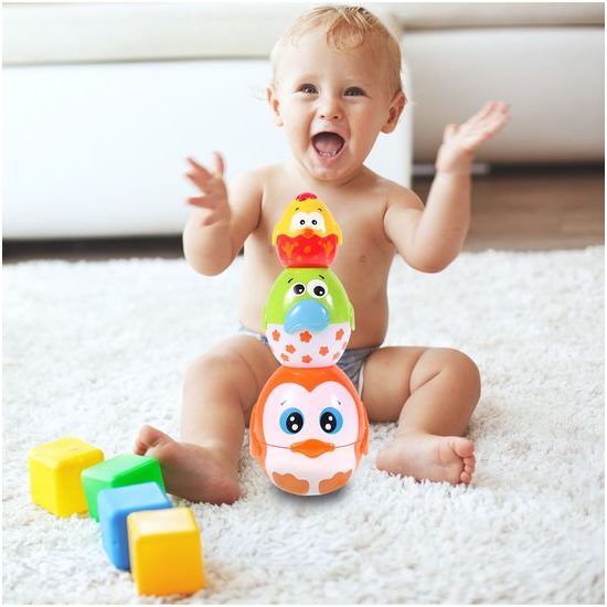 Interaktivní naučná pyramida Egg Stacking