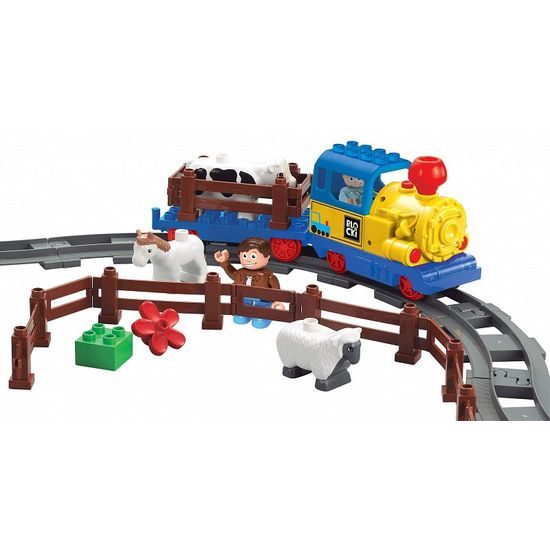 Blocki Mubi stavebnice Veselá farma se světlem a zvukem 110 dílů