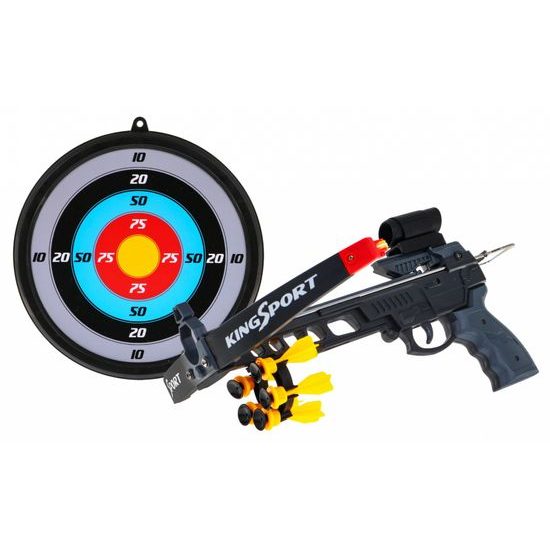 Dětská kuše Crossbow Set s 5 šipkami a terčem