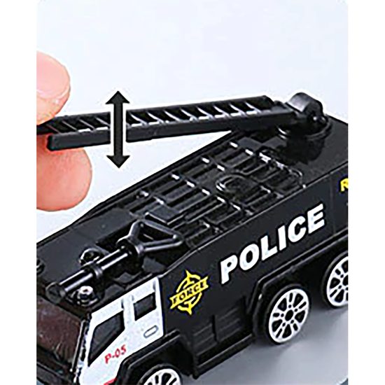 Interaktivní letadlo s autíčky, světly a zvuky Police Airplane