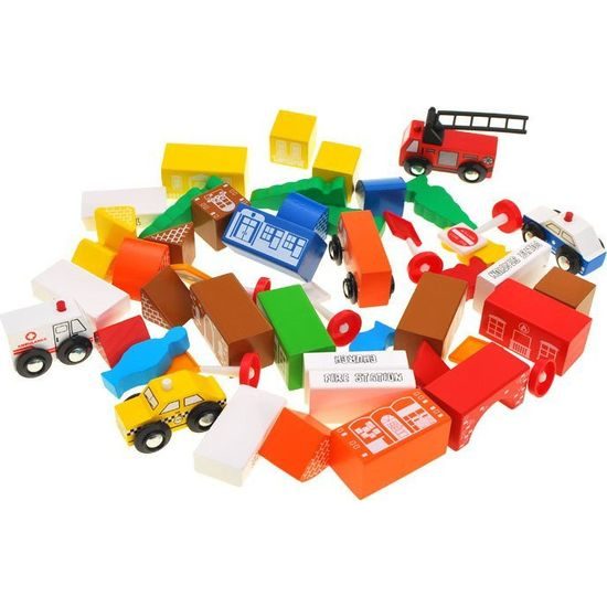 Dřevěné kostky MĚSTSKÝ hasičský sbor