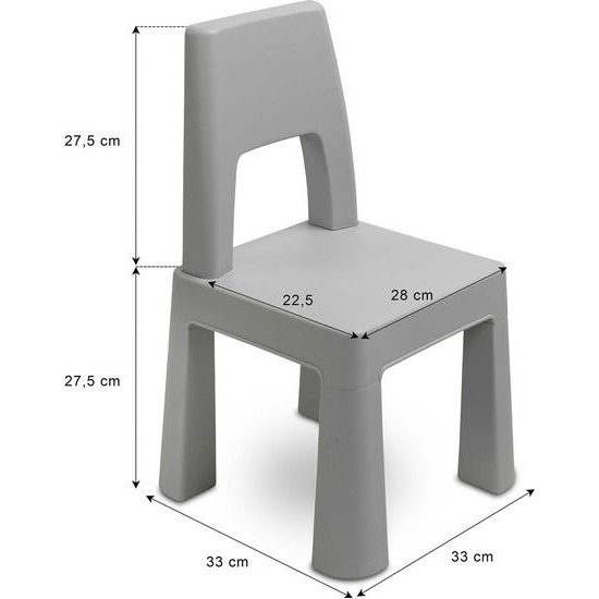 Dětský stůl Monti + 2 židle růžový