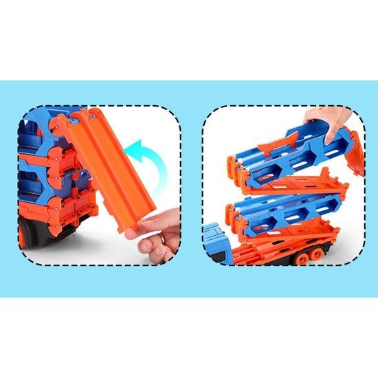 Nákladní auto se 6 autíčky a odpalovačem Orbital Car