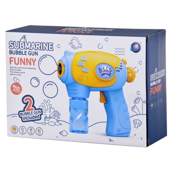 Sada 2 bublifuků na baterie Bubble Guns - modrá