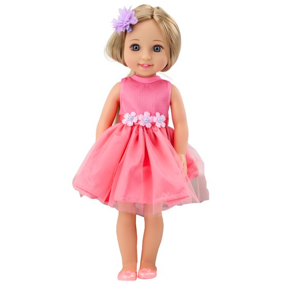 Dětská panenka Pretty Girl se sponkou a hřebenem 38 cm