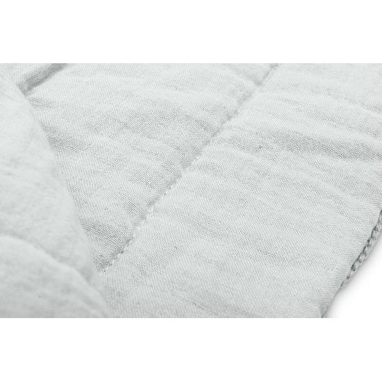 Pletená sada z mušelínu do postýlky a kočárku Sensillo šedá