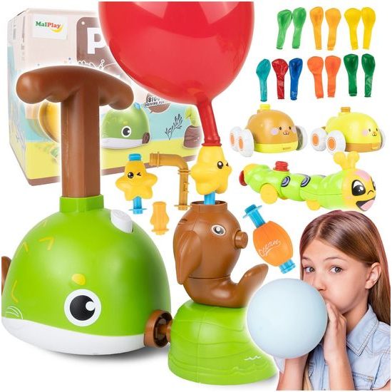 Odpalovač autíček s nafukovacími balónky Rybičky