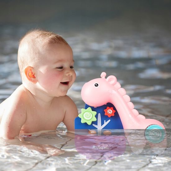 Dětská fontánka do vany Žirafa růžová