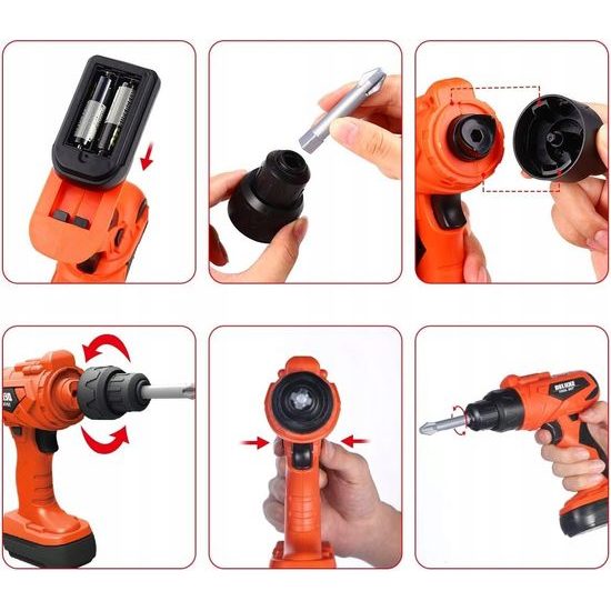 Dětská pracovní dílna s vrtačkou na baterie v kufříku s kolečky