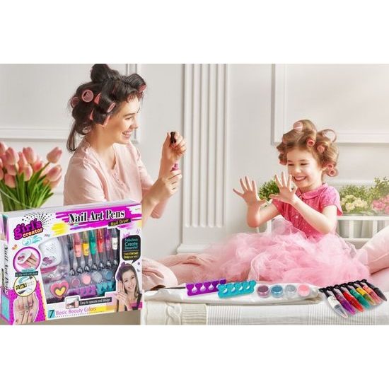 Dětské nehtové studio na baterie Nail Art Pens