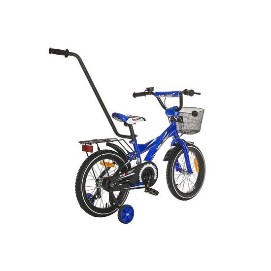 Mexller dětské kolo BMX 16" s vodící tyčí modrá