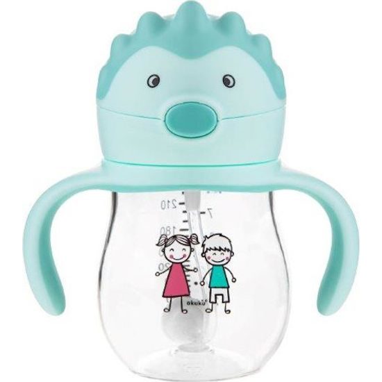 Kouzelná láhev s brčkem a závažím 250 ml mint