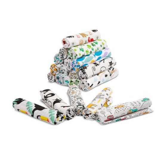 Dětské bavlněné pleny s obrázkem Sensillo chlapecké 5ks