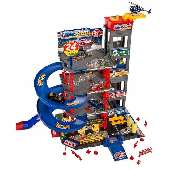 Doris parkovacia garáž s výťahom, helikoptérou a autíčkami