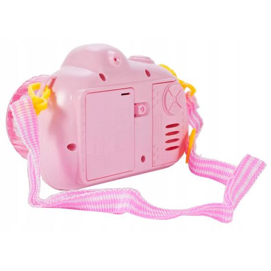 Bublifuk na baterie fotoaparát Flashing Bubble růžový