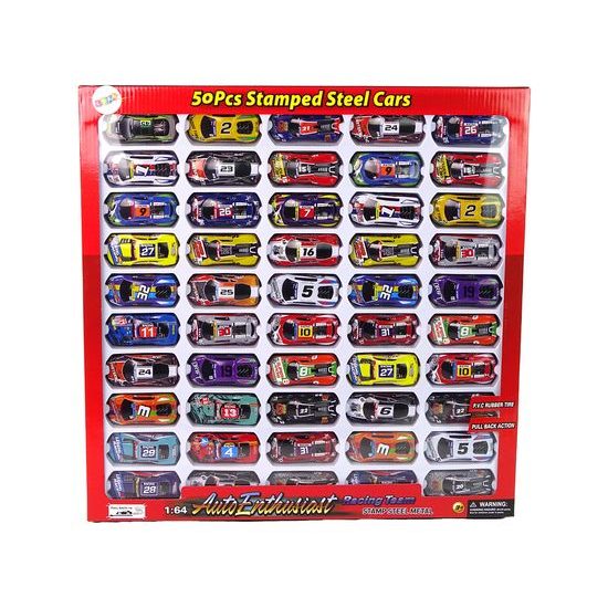 Sestava 50 kovových autíček Metal Alloy Cars