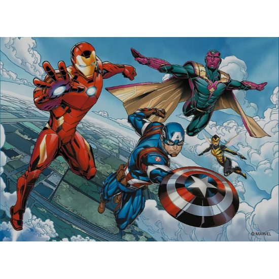 TREFL 2v1 Puzzle Avengers: Hrdinové v akci / 30+48 dílků+pexeso