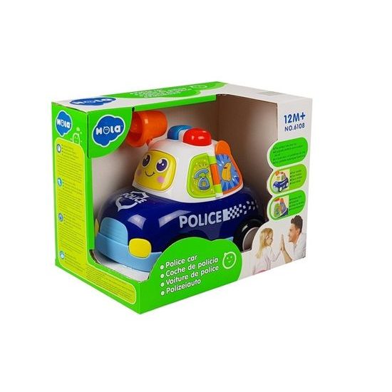 Huile Toys interaktivní policejní autíčko pro nejmenší se světlem a zvukem Megafon