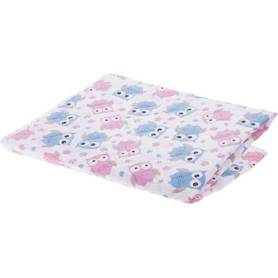 AKUKU Přebalovací podložka 55x70 sovy růžovo-modré