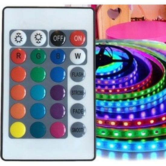 Doris dřevěný 2 patrový domeček pro panenky s barevným LED osvětlením