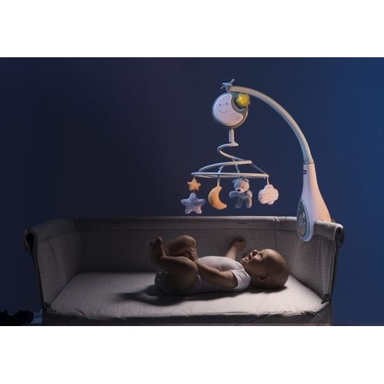 Chicco Kolotoč nad postýlku Next 2 Dreams modrý
