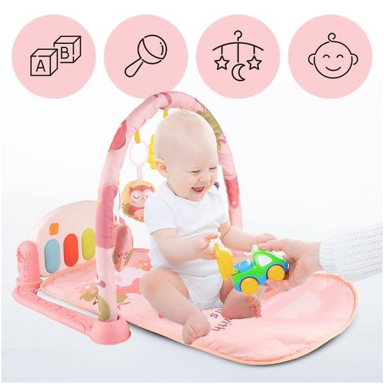 Dětská hrací deka s piankem Ocean - modrá