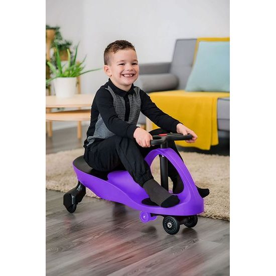 Ecotoys gravitační odrážedlo se svítícími koly Spinner - fialové