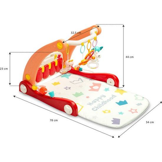 Dětské hrací chodítko 2v1 pink Toyz