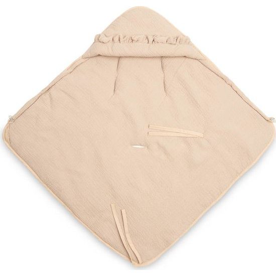 Mušelínová zavinovačka do autosedačky - béžová