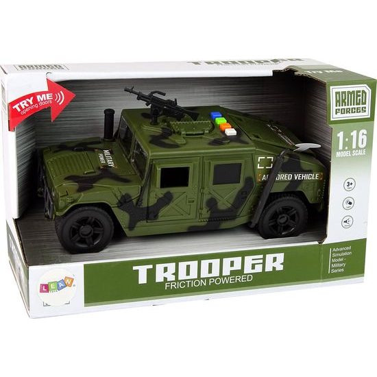 Vojenské vozidlo na setrvačník