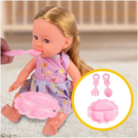 Interaktivní mluvící panenka s příslušenstvím My Baby 33 cm