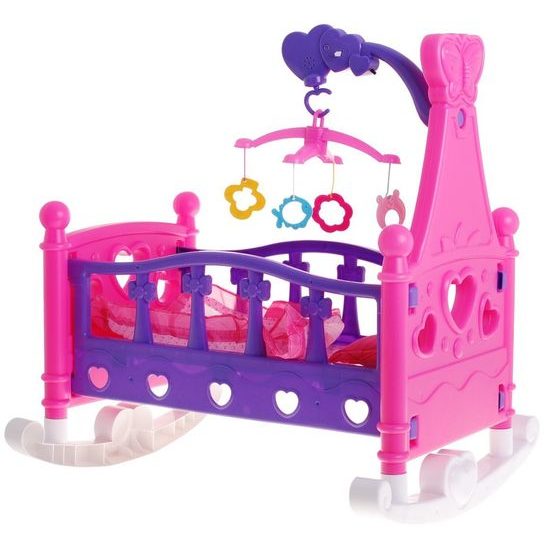 Postýlka pro panenku 2v1 Mammy Baby s kolotočem