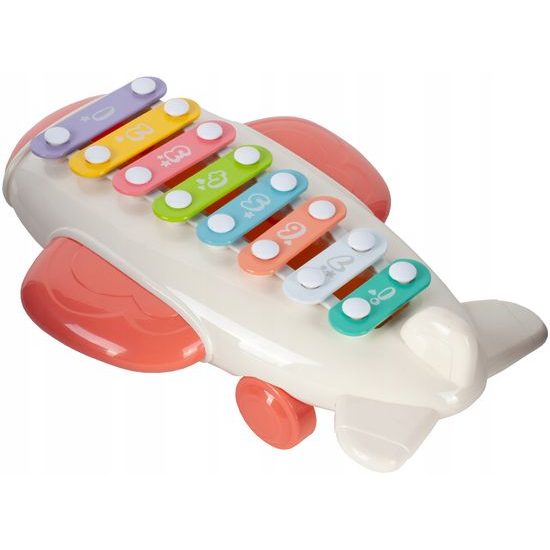 Cimbálky pro nejmenší Airplain Piano růžové