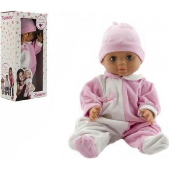 Panenka/Miminko Hamiro - overal bílorůžový + čepice růžová