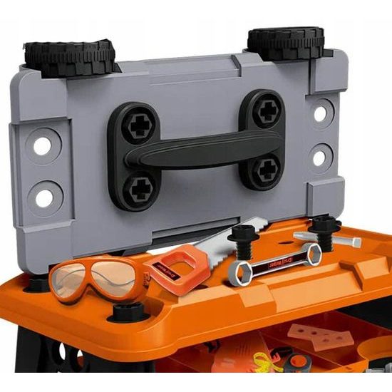 Dětská pracovní dílna s vrtačkou na baterie v kufříku s kolečky