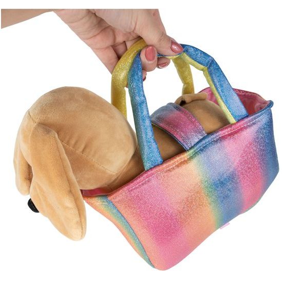 Plyšový pejsek v taštičce 24 cm Baby Kiddo