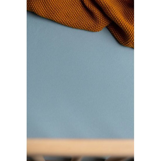 Prostěradlo Jersey Deluxe 120x60 cm modrá