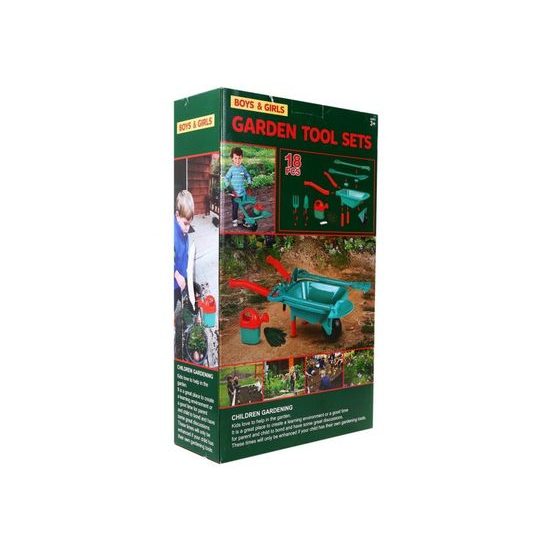 Majlo Toys sestava Malý zahradník s kolečky 18 součástí