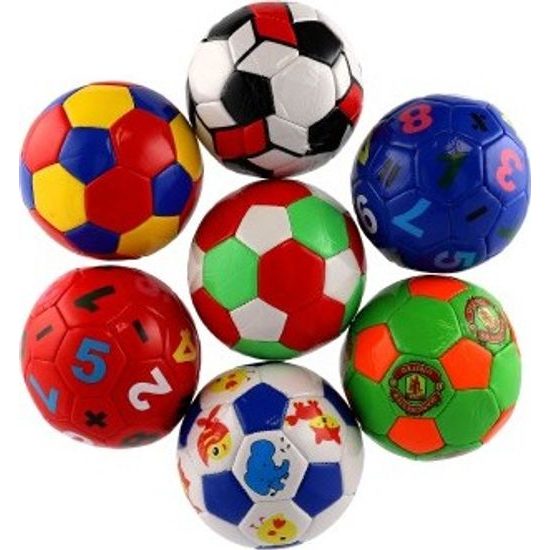 Míč fotbalový malý junior nafouknutý - mix barev