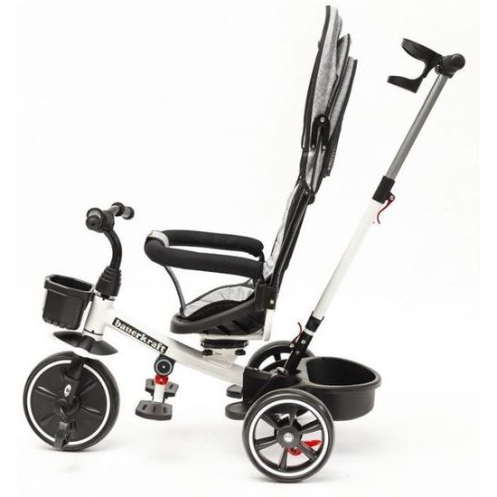 Ecotoys dětská tříkolka s otočným sedadlem X360 šedá