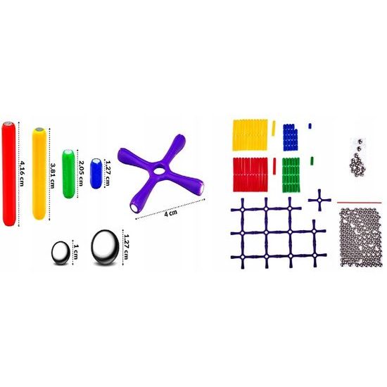 Doris magnetická stavebnice Witka Magnetic 250 dílů