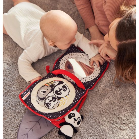 CANPOL babies Senzorická knížka PANDA BabiesBoo