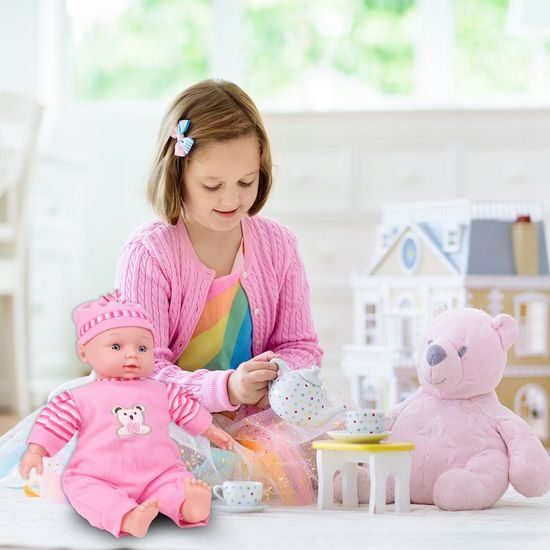 Mluvící panenka s oblečením Baby May 34 cm