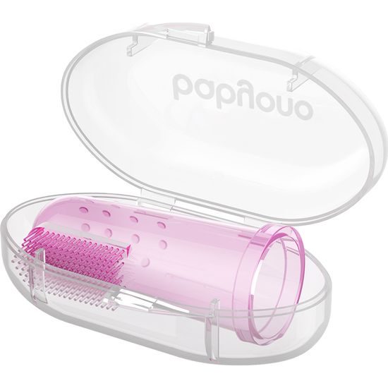 Masážní kartáček na zuby a dásně růžová