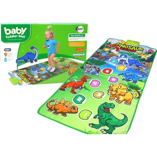 Vzdělávací hudební taneční podložka Zvuky dinosaurů