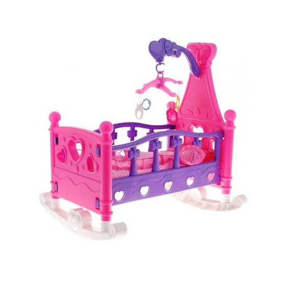 Postýlka pro panenku 2v1 Mammy Baby s kolotočem