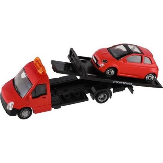 Auto/kamion Bburago odtahovka + auto - mix 6 barev