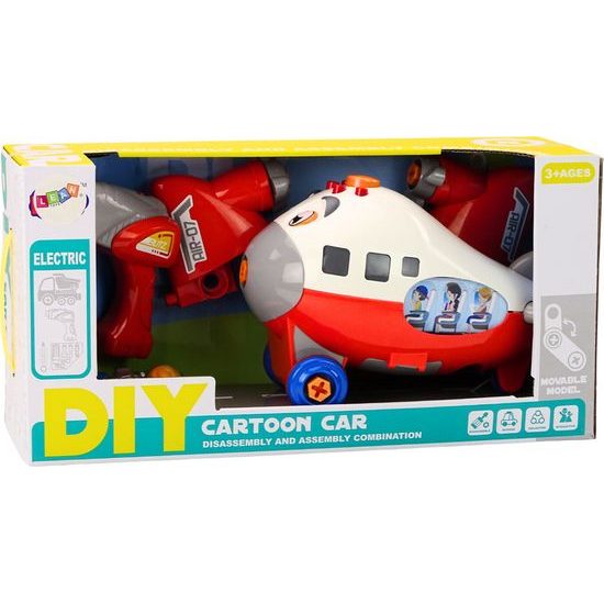 Letadlo ke šroubování, červená